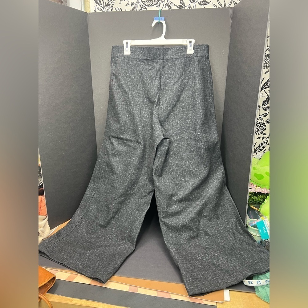 Jones & Co dark gray wide leg pants, XL, worn once, really beautiful and elegant - Picture 3 of 6